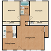 2 Bed 1 Bath